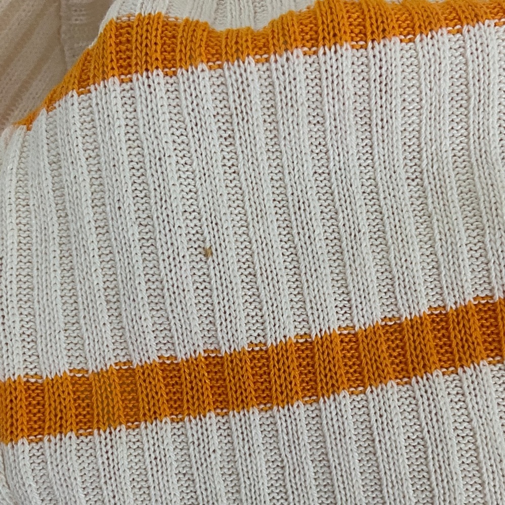 5 for $20 bundle offer Zara Orange and Cream Striped Tank Top - Picture 5 of 5
